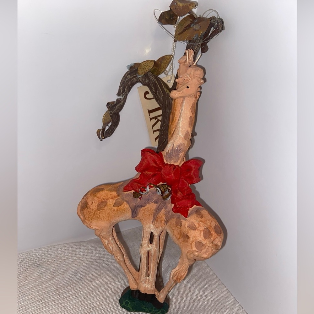 Vintage Dept 56 Giraffe figurine Noah’s Ark Christmas Ornament 80s Department 56